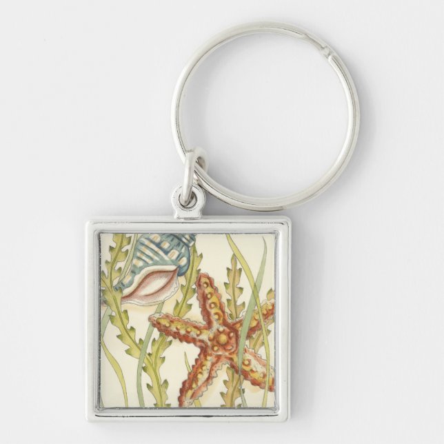 Multi-Color Shell Party Keychain (Front)