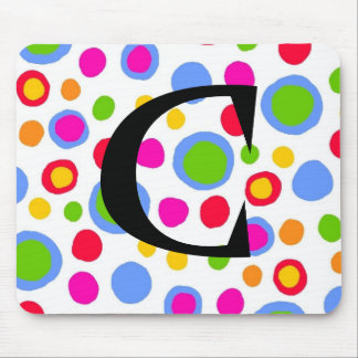 Multi color spots custom mousepad