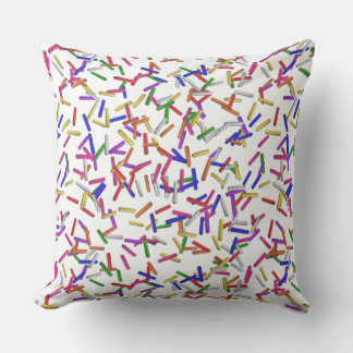 Multi Color Sprinkles Throw Pillow