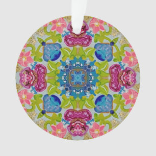 Multi Color Stained Glass Acrylic Ornament