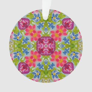 Multi Color Stained Glass Acrylic Ornament