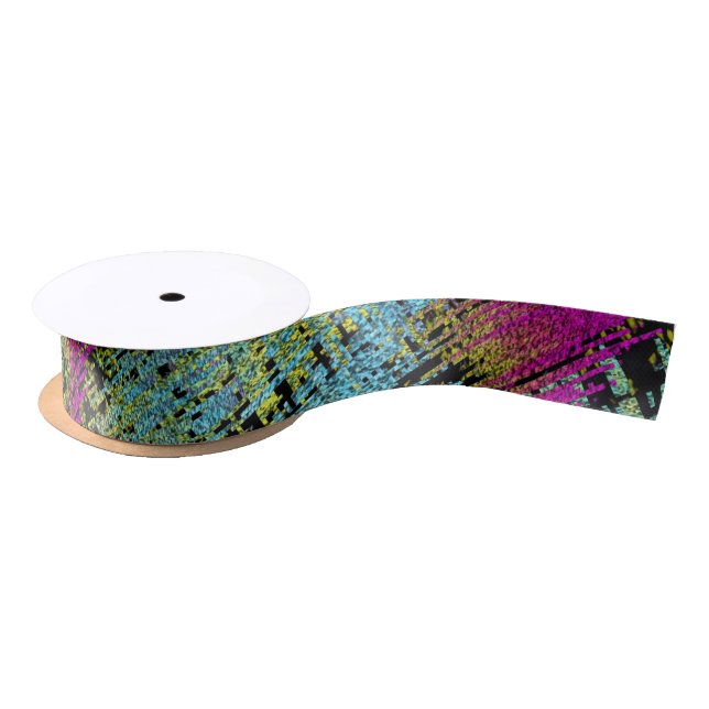 Multi-Color Stitches Satin Ribbon (Spool)