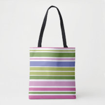 Multi-Color Stripe Tote