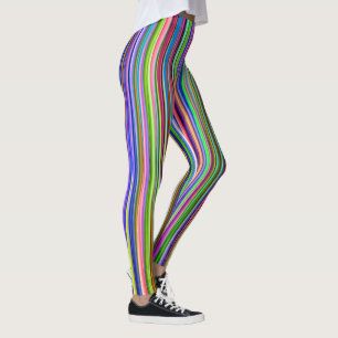 Multi-color Striped Leggings