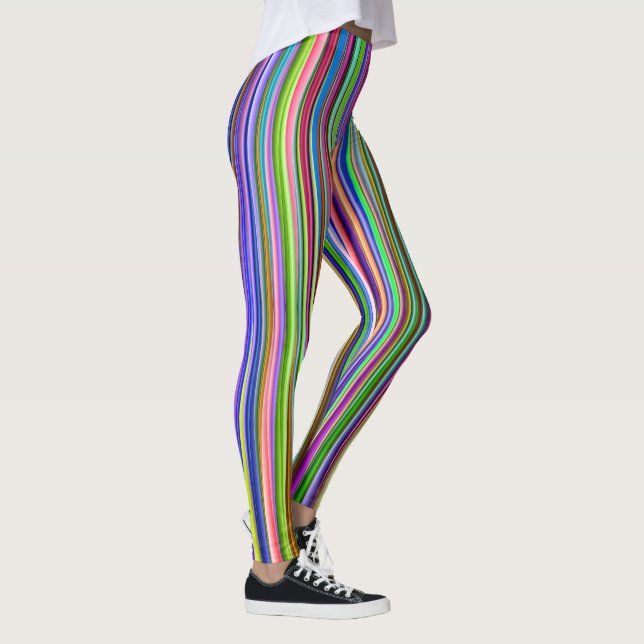 Multi-color Striped Leggings (Right)