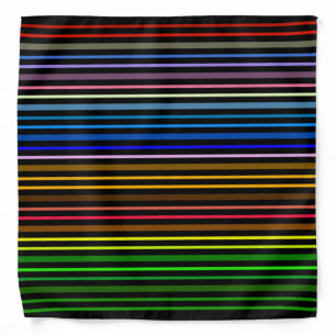 Multi Color Stripes Bandana