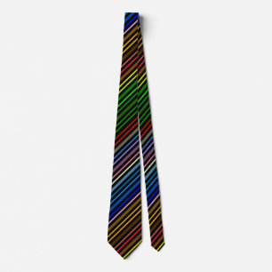 Multi Color Stripes Neck Tie