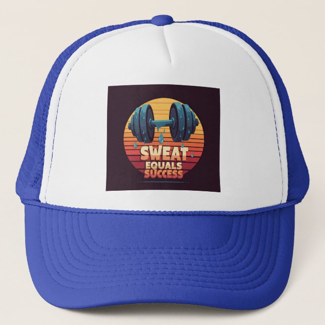 Multi-Color "Sweat Equals Success" Cap Design  (Front)