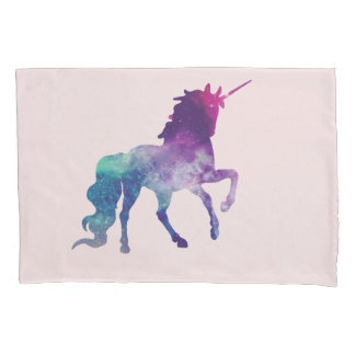 Multi-color unicorn design pillowcase