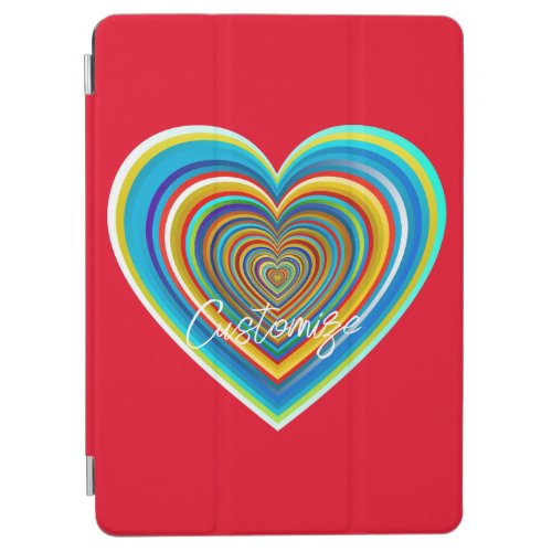 Multi_color Valentine Heart Thunder_Cove iPad Air Cover