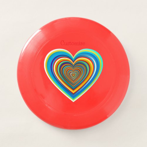 Multi_color Valentine Heart Thunder_Cove Wham_O Frisbee