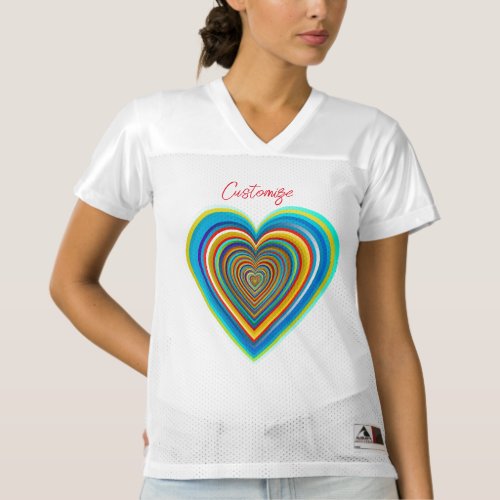 Multi_color Valentine Heart Thunder_Cove Womens Football Jersey