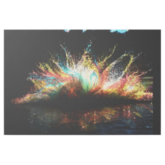 Multi Color Water Splash Digital Art