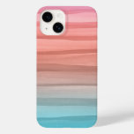 Multi Color Watercolor Lines Gradient Pattern Case-mate Iphone 14 Case at Zazzle