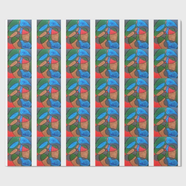 Multi Color  Wrapping Paper (Flat)