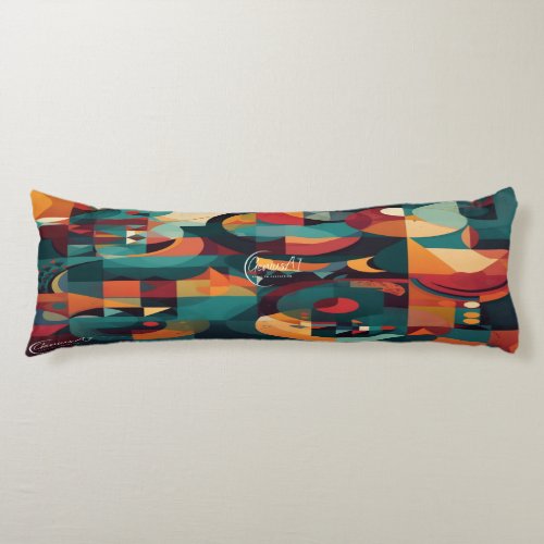 Multi_Colored Abstract Art Polyester Body Pillow