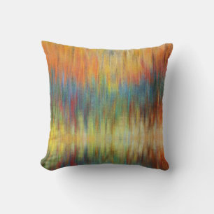 Multi Colored Abstract Throw Pillow