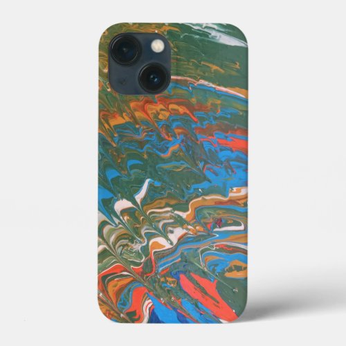 Multi_colored acrylic painting MULTI_DRIZZLE iPhone 13 Mini Case