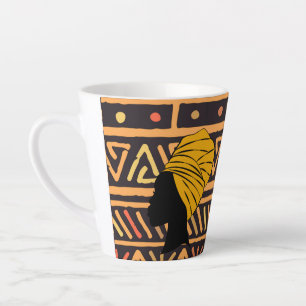 Multi-colored African Print Mug
