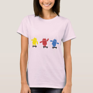 Multi Colored Android Skateboarder T-Shirt