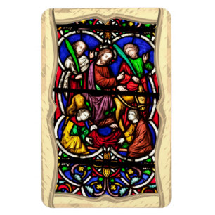Multi Colored Bible Scene Magnet