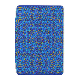 Multi-colored blue ornament abstract iPad mini cover