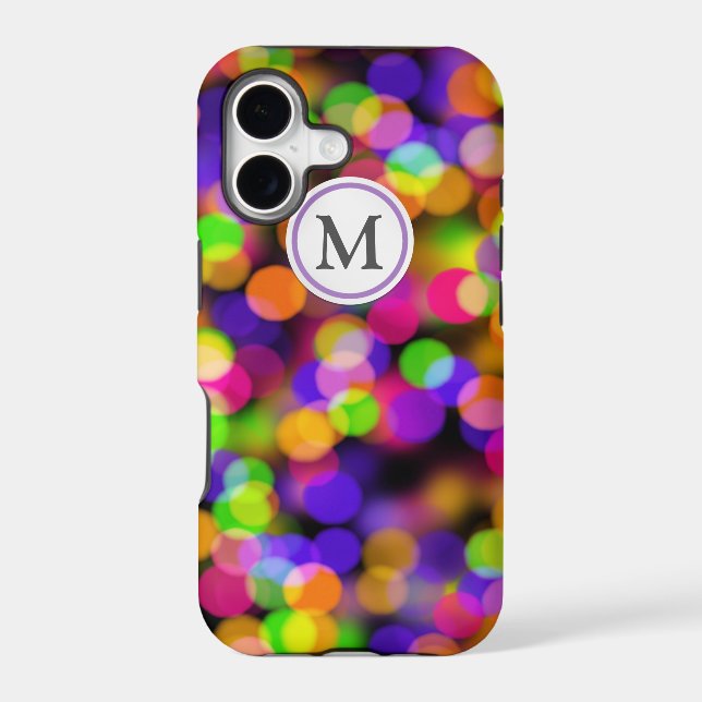 Multi-Colored Bokeh Iphone Case (Back)