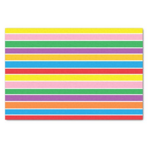 Multi_colored Bold Stripey Tissue Paper