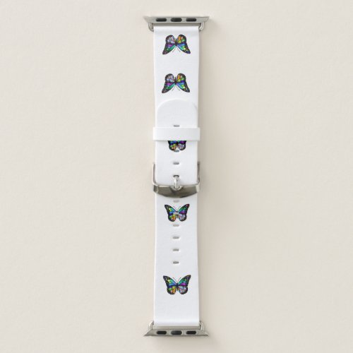 Multi Colored Butterflies Apple Watch Band