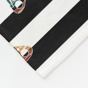 Multi-colored butterfly fleece blanket