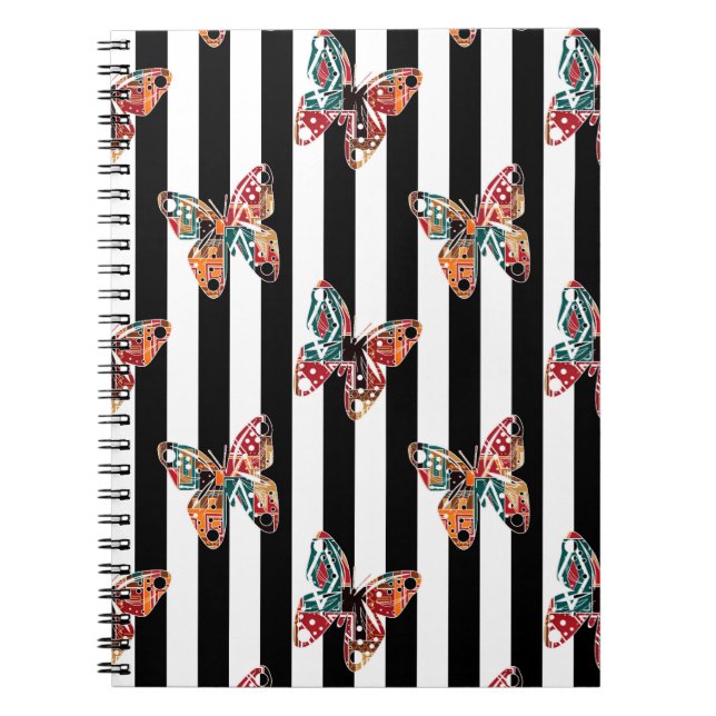 Multi-colored butterfly notebook (Front)