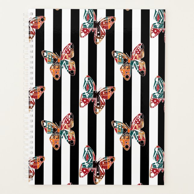 Multi-colored butterfly planner (Front)