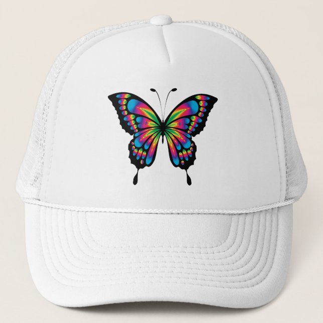 Multi Colored Butterfly Trucker Hat (Front)