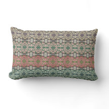 Multi-colored Caladium Throw Pillow