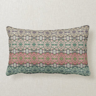 Multi-colored Caladium Throw Pillow