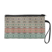 Multi-colored Caladium Wristlet Purse (Front)