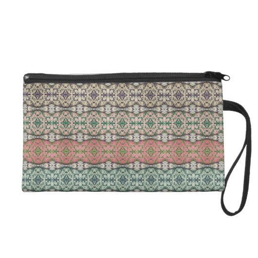 Multi-colored Caladium Wristlet Purse (Front)