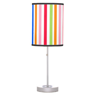 Multi Colored Candy Stripes Table Lamp