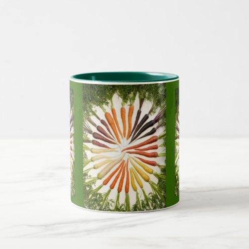 Multi_Colored Carrots Two_Tone Coffee Mug