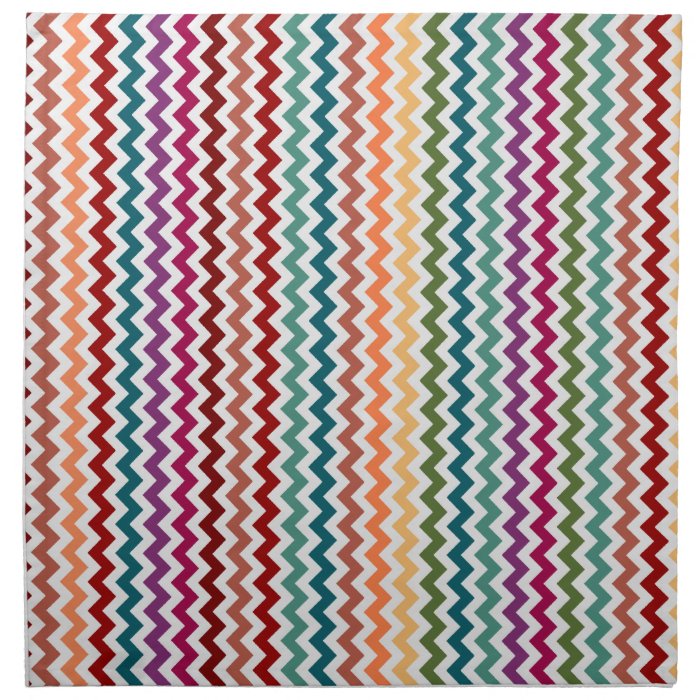 Multi Colored Chevrons  Customizable Napkins