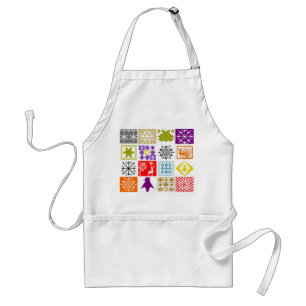 Multi-colored Christmas Adult Apron