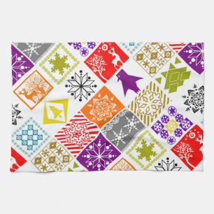 Multi-colored Christmas Kitchen Towel
