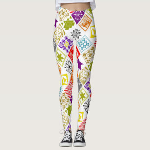 Multi-colored Christmas Leggings