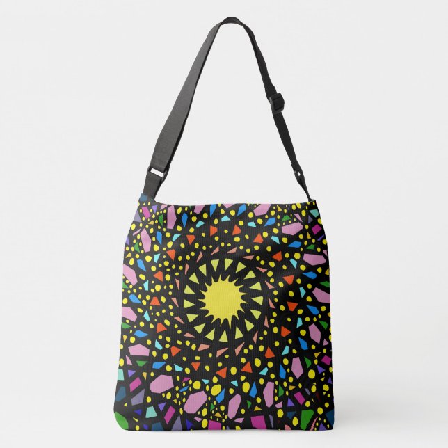 Multi-Colored Confetti Sun Tote Bag by Joya Eve (Back)