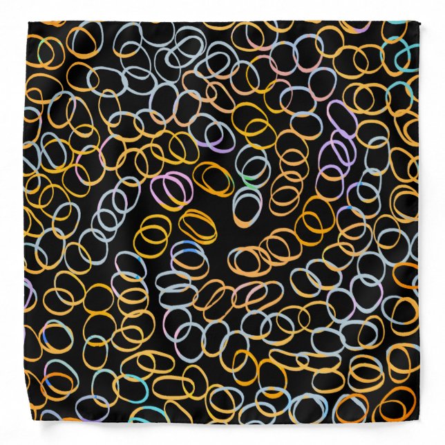 Multi Colored Cool Abstract Pattern Bandana (Front)