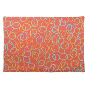 Multi Colored Cool Abstract Pattern Cloth Placemat