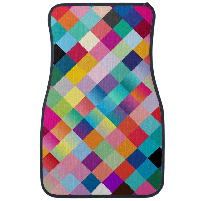 “Multi Colored Design” Car Floor Mat (Front)