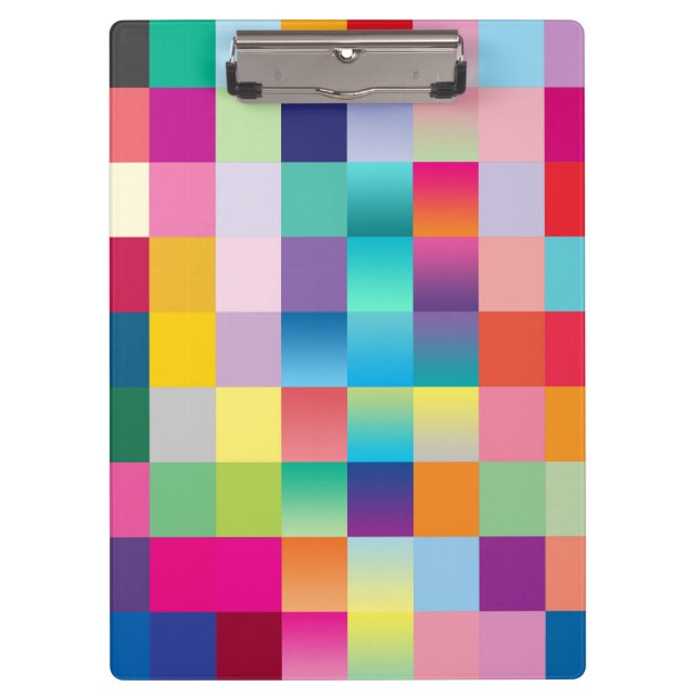 “Multi Colored Design” Clipboard (Front)
