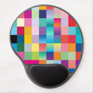 “Multi Colored Design” Gel Mouse Pad