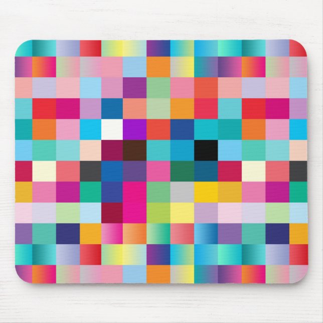 “Multi Colored Design” Mouse Pad (Front)